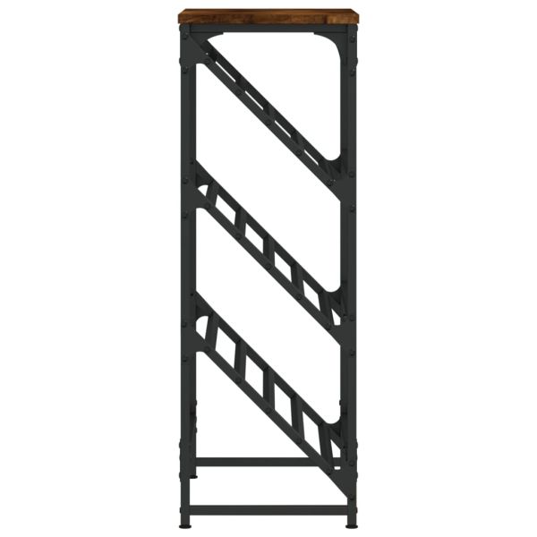 Етажерка за обувки, опушен дъб, 60x30x85 см, инженерно дърво