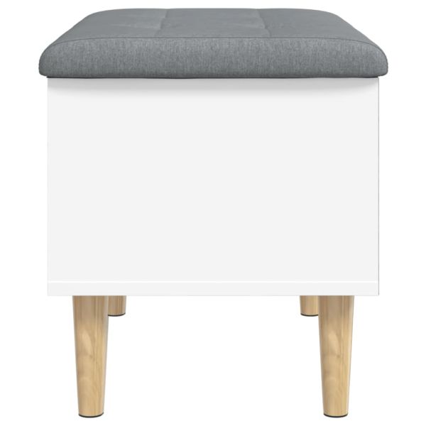 Пейка за съхранение, бяла, 62x42x46 см, инженерно дърво