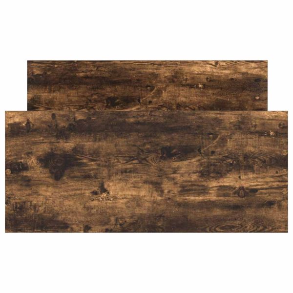 Рамка за легло без матрак опушен дъб 90x200 см инженерно дърво