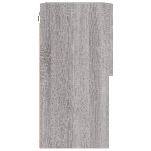 ТВ шкаф с LED осветление, сив сонома, 40,5x30x60 см