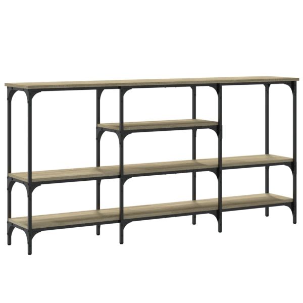 Конзолна маса, дъб сонома, 160x29x80 см, инженерно дърво