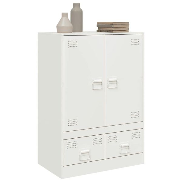 Висок шкаф, бял, 67x39x95 см, стомана