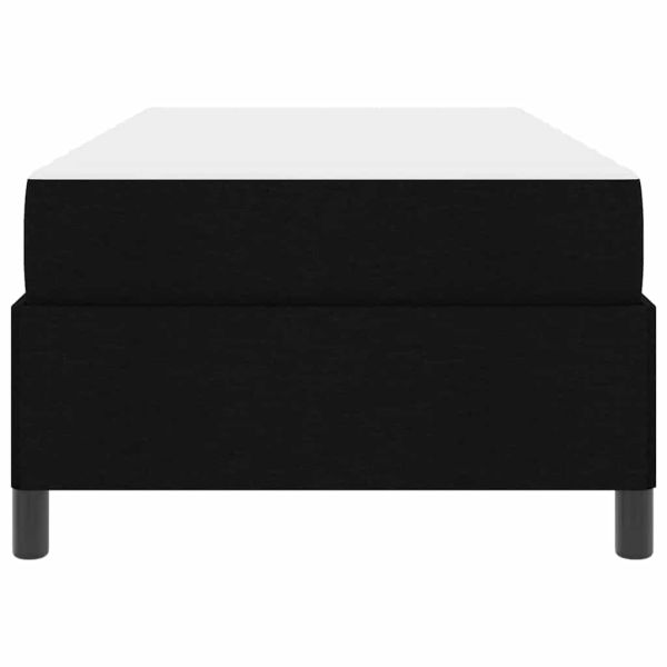 Легло с пружинирана основа Черно 80 x 200 cm текстил