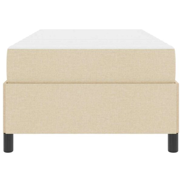 Легло с пружинирана основа Крем 80 x 200 cm текстил