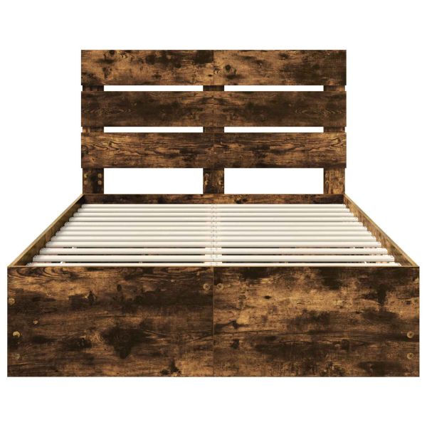 Рамка за легло Димян дъб 135 x 190 cm Инженерна дървесина