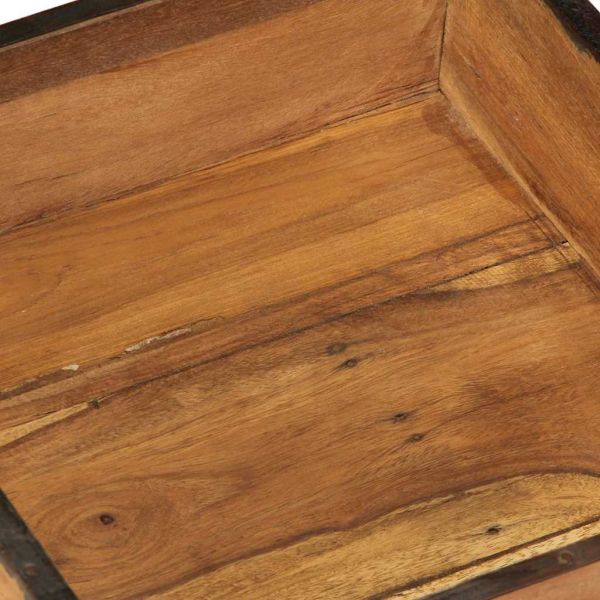 Поднос 2 pcs Кафяво 29 x 31 x 10 см Солидно възстановено дърво