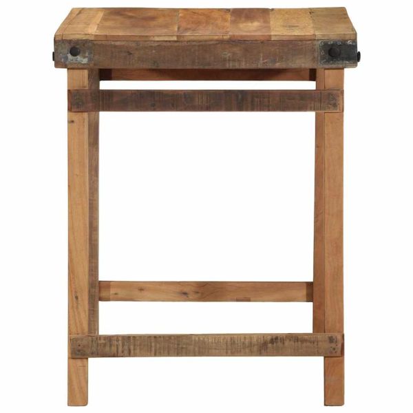 Трапезна маса Кафяво 60 x 55 x 76 см регенерирано дърво масив