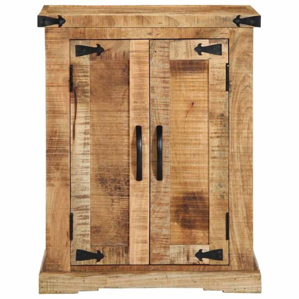 Служебен шкаф Кафяво 55 x 35 x 70 cm Грубо мангово дърво