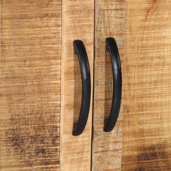 Служебен шкаф Кафяво 55 x 35 x 70 cm Грубо мангово дърво