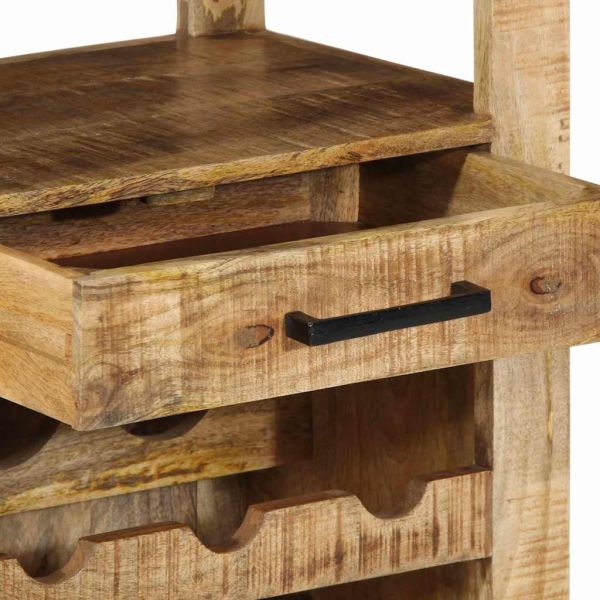 Кухненска количка Кафяво 55 x 40 x 80 см Солидно мангово дърво