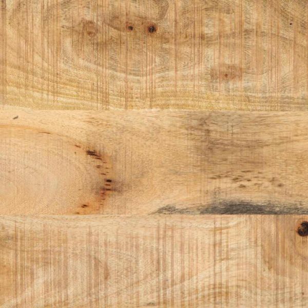 Нощен шкаф Кафяв и черен 40 x 35 x 50 см Солидно мангово дърво