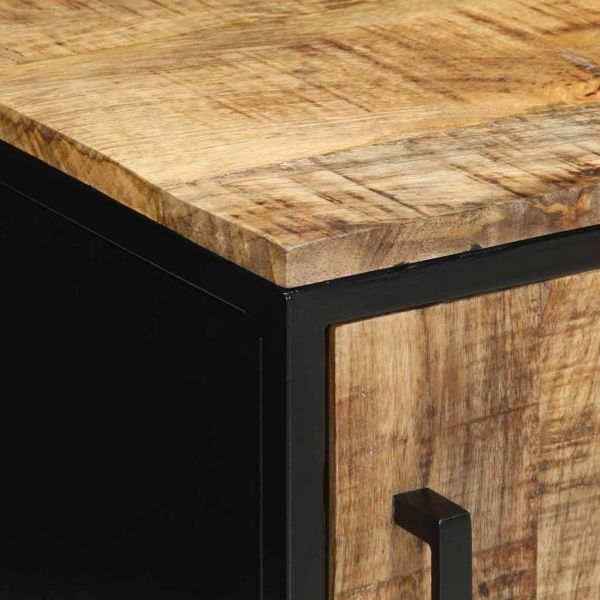 Нощен шкаф 2 pcs Кафяв и черен 30 x 30 x 40 cm