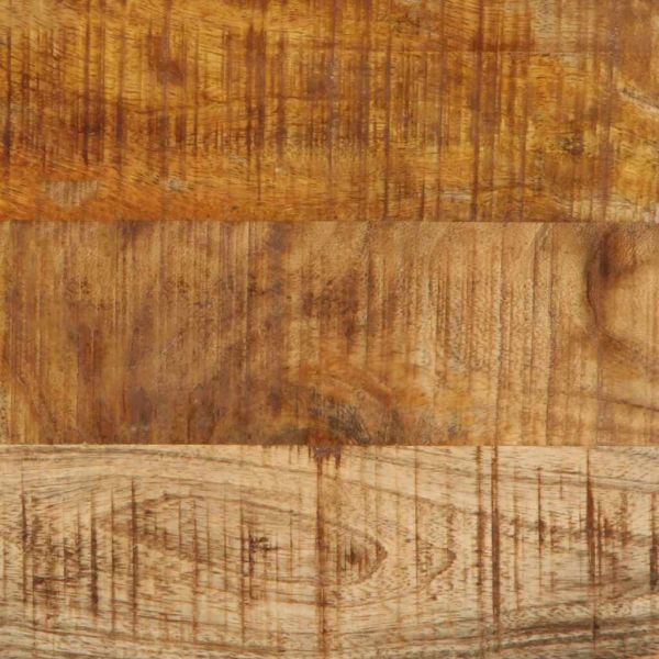 Нощен шкаф Кафяв и черен 50 x 30 x 45 см Солидно мангово дърво