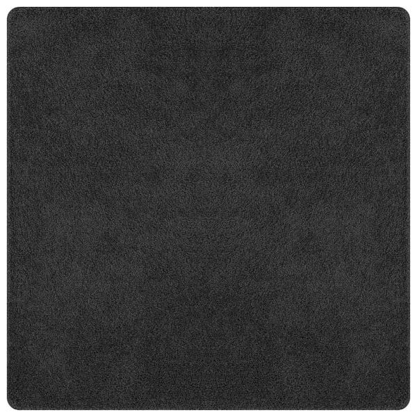 Антихлъзгащ shaggy килим Тъмносив 200 x 200 cm ПП