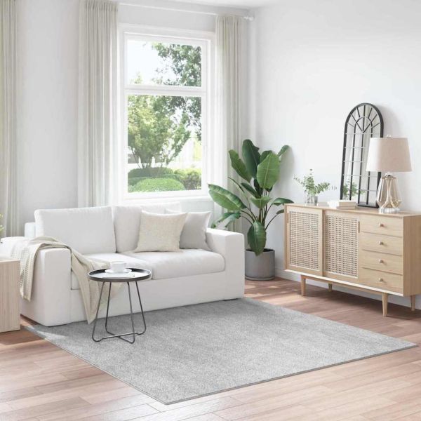 Антихлъзгащ shaggy килим Сив 200 x 200 cm ПП