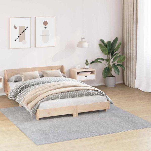 Антихлъзгащ shaggy килим Сив 200 x 200 cm ПП