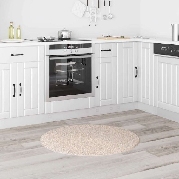 Антихлъзгащ shaggy килим Крем 90 x 90 cm ПП