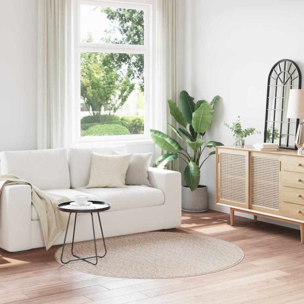 Антихлъзгащ shaggy килим Крем 160 x 160 cm ПП