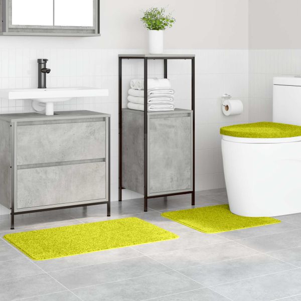 Комплект антислип килими за баня 3 pcs Зелен ПП