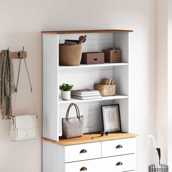 хранилка ASKIM 91 x 30 x 104 см Масивна борова дървесина