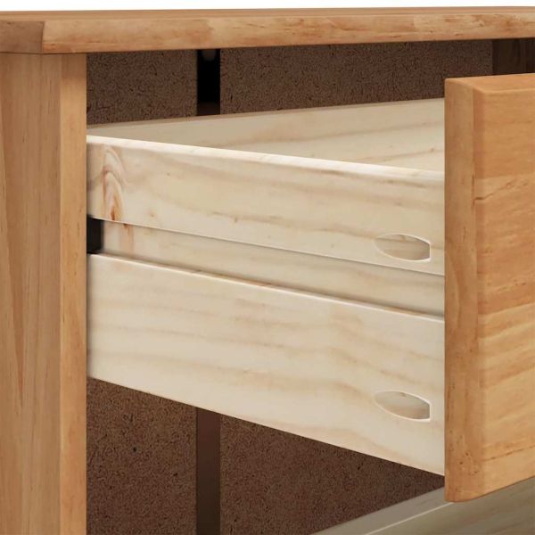 Шкаф за обувки с чекмедже ASKIM Кафяво 85 x 35 x 108 см