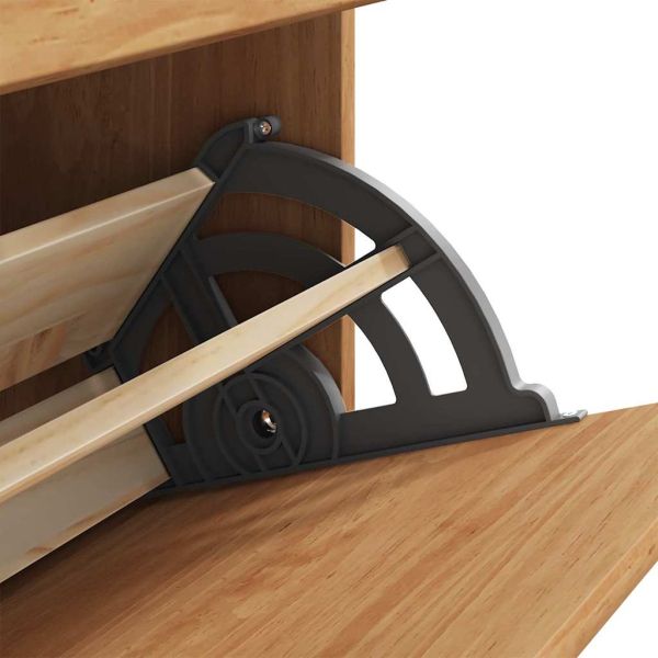 Шкаф за обувки с чекмедже ASKIM Кафяво 85 x 35 x 108 см