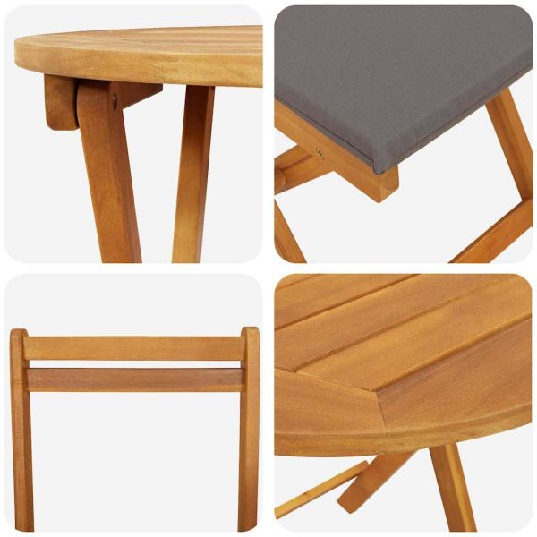 Комплект за хранене в градината 3 pcs Натурален маслен