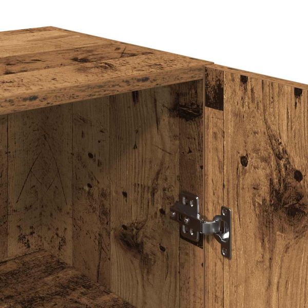 ТB шкафове, 2 бр, старо дърво, 30,5x30x60 см, инженерно дърво