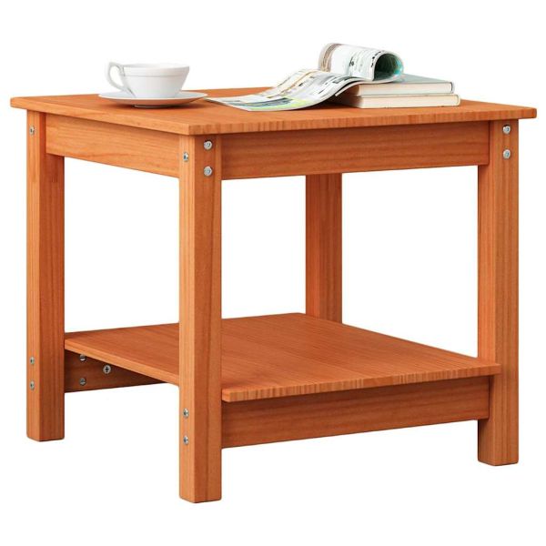 Масичка за кафе Восъчнокафяв 50 x 50 x 45 cm Борово дърво масив