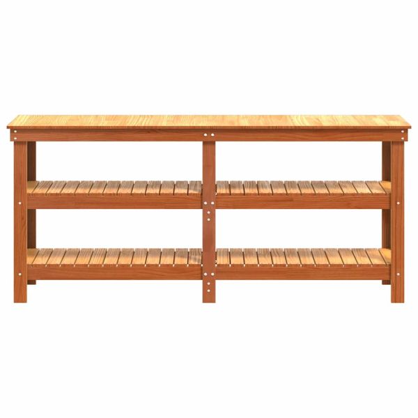 Работна маса Кафяво с восъчно покритие 181.5 x 50 x 80 см