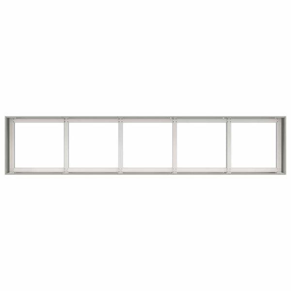 Кашпа, 200x40x40 см, неръждаема стомана