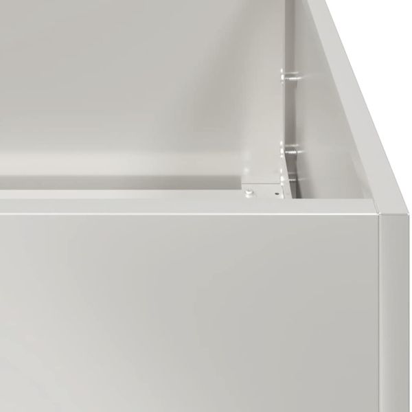 Кашпа, 360x40x40 см, неръждаема стомана