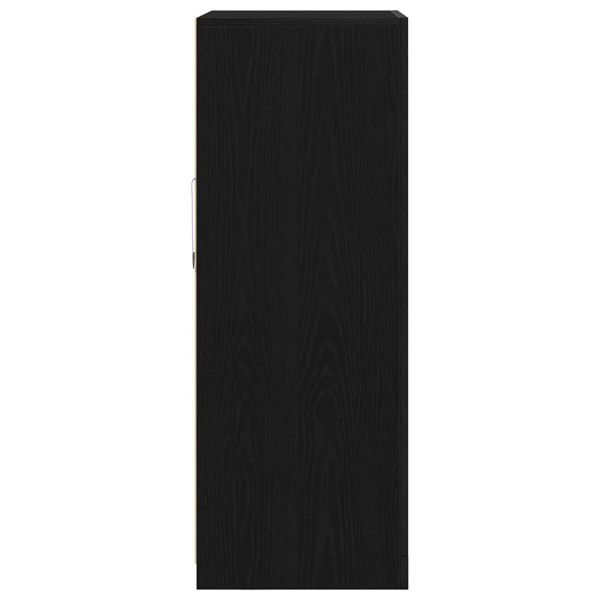 LED конзолна маса Черния дъб 60,5 x 37 x 100 см Инженерно дърво