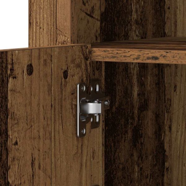 LED конзолна маса 2 pcs Старо дърво 41 x 37 x 67 см