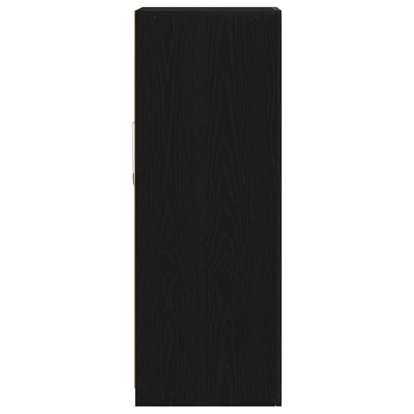 LED конзолна маса Черно 41 x 37 x 100 см Инженерно дърво