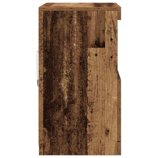 LED конзолна маса Кафяво 60,5 x 37 x 67 см Инженерно дърво