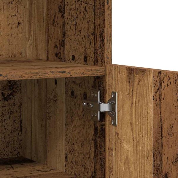 LED конзолна маса Кафяво 60 x 37 x 100 см Инженерно дърво