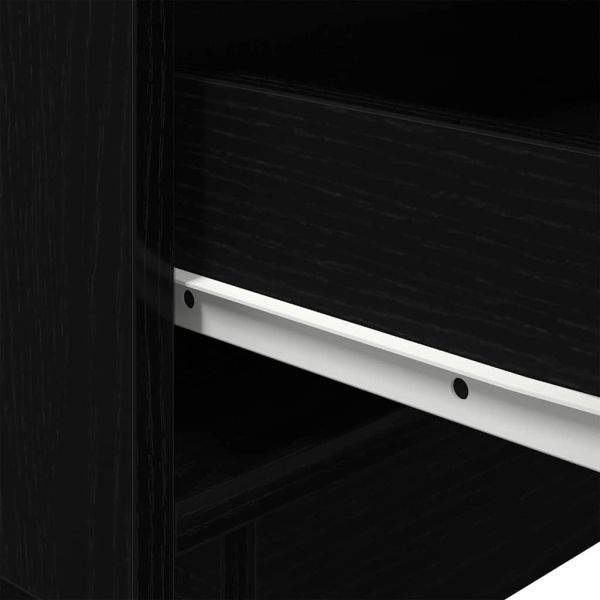 Нощен шкаф 2 pcs Черния дъб 45 x 40 x 55 см Инженерно дърво