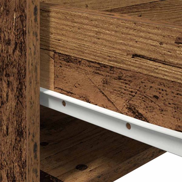 Стенен шкаф за нощно шкафче Старо дърво 50 x 36 x 30 см