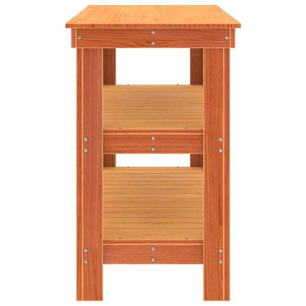 Работна маса Восъчнокафяв 110,5 x 50 x 80 cm Борово дърво масив