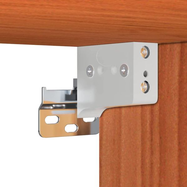 Стенен шкаф Кафяво с восъчно покритие Солидно борово дърво