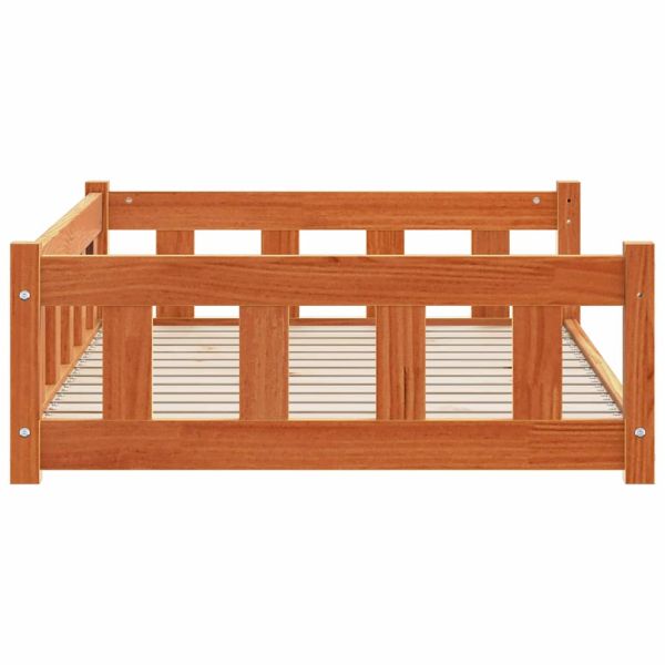 Кучешко легло Кафяво с восъчно покритие 100 x 70 x 28 см