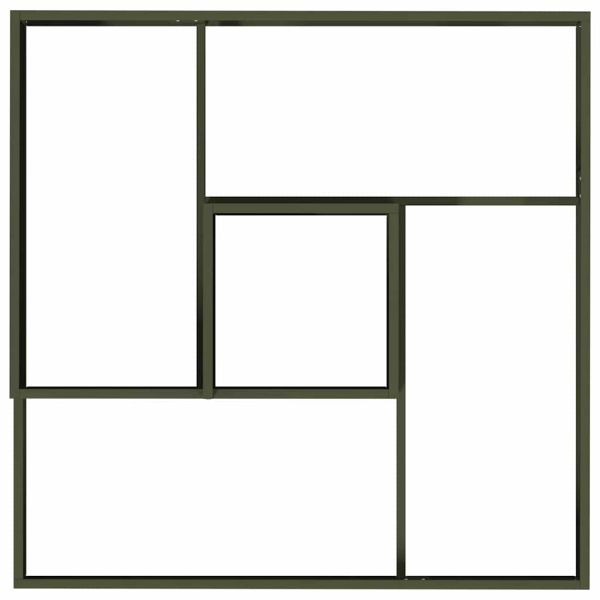 Градинска саксия Маслинено зелено 100 x 100 x 50 cm