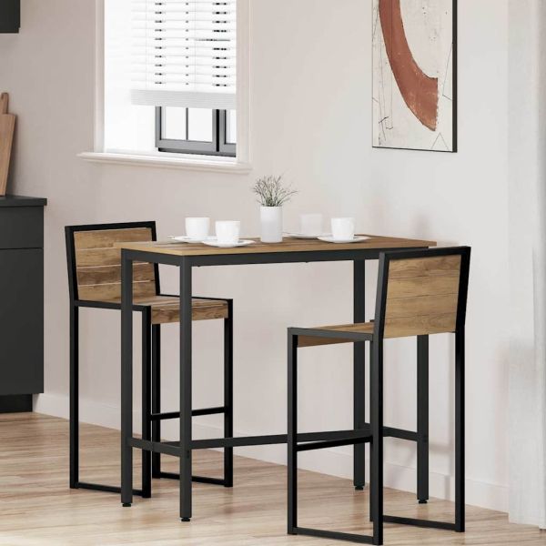 Маса Дъб 100 x 50 x 90,5 см Инженерна дървесина и стомана