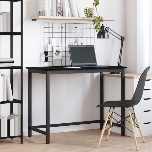 Маса Черния дъб 80 x 50 x 76,5 см Инженерна дървесина и стомана