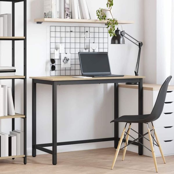 Маса Сонома дъб 80 x 50 x 76,5 см Инженерна дървесина и стомана