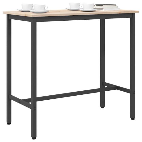 Маса Естествен 100 x 50 x 91 cm Инженерна дървесина и стомана