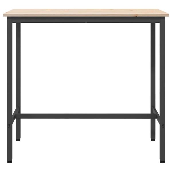 Маса Естествен 100 x 50 x 91 cm Инженерна дървесина и стомана