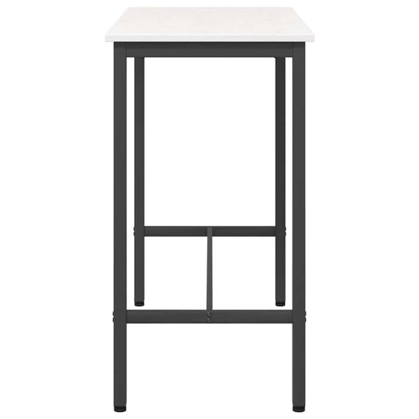 Маса Бяло 100 x 50 x 91 cm Инженерна дървесина и стомана