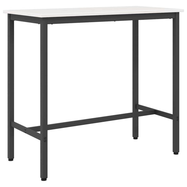 Маса Бяло 100 x 50 x 91 cm Инженерна дървесина и стомана